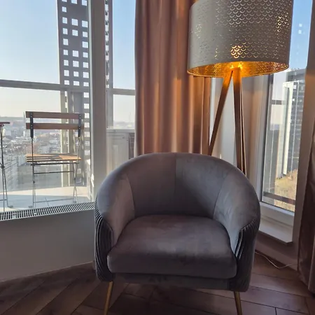 15 Pietro Sokolska 30 Towers - New - Lux - Parking - Sauna - Gym- And The View In * Katowice